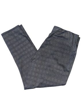 Maze Collection  grey and black glen plaid ankle pants designed size 3X